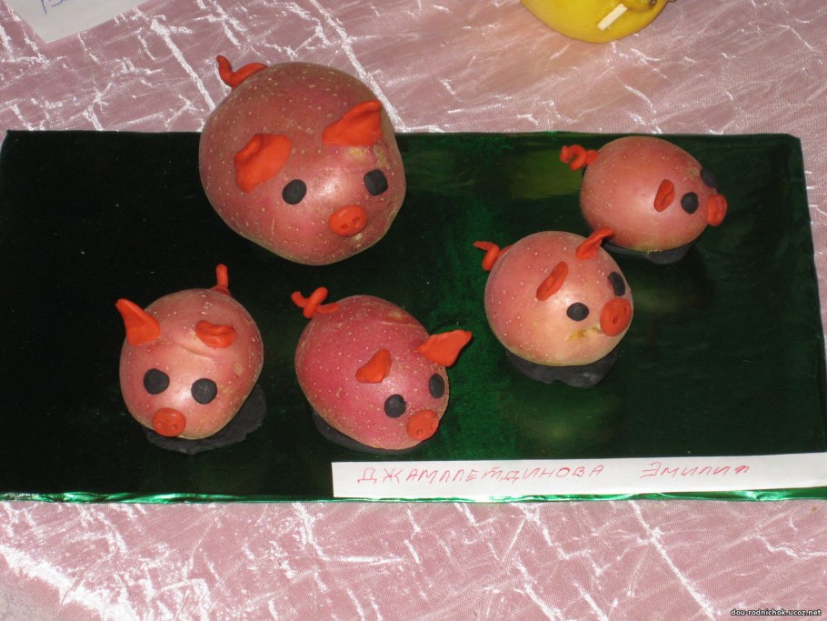 Чудо с грядки поделки из картошки