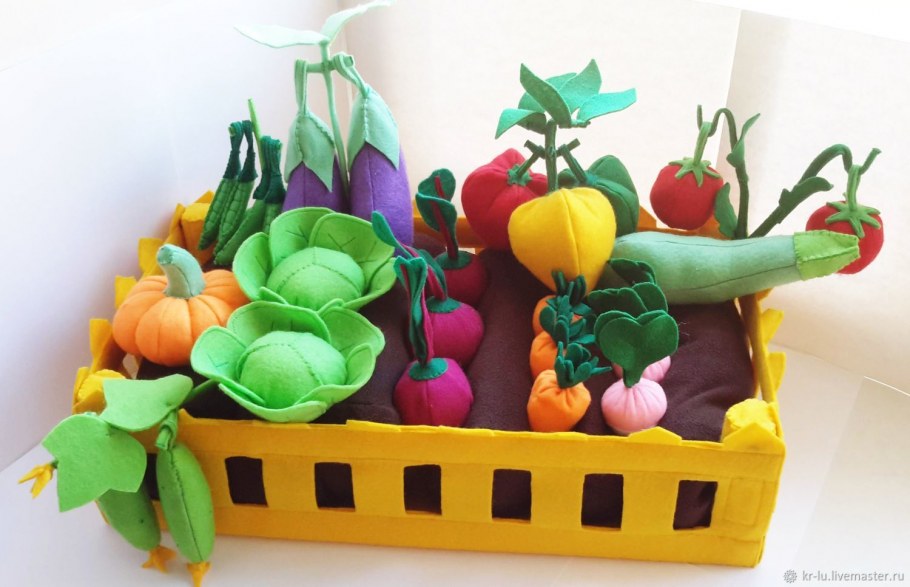 Осенняя грядка поделка