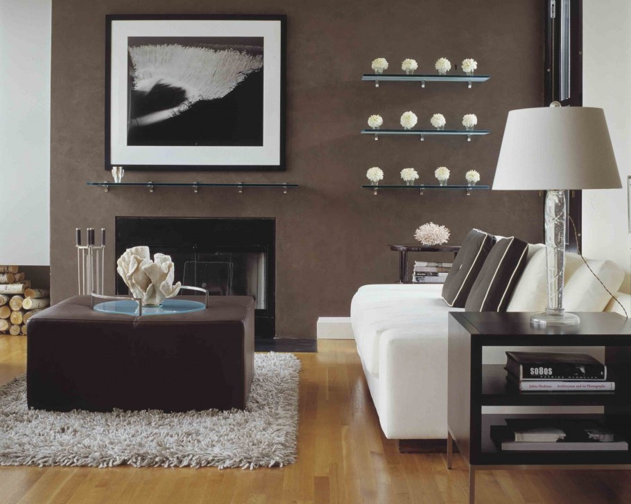 Шоколадный цвет в интерьере