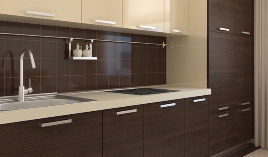 Кухня в кофейных тонах