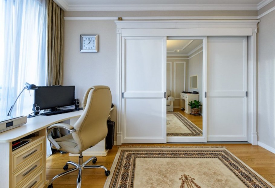 3d визуализация интерьера светлых тонах