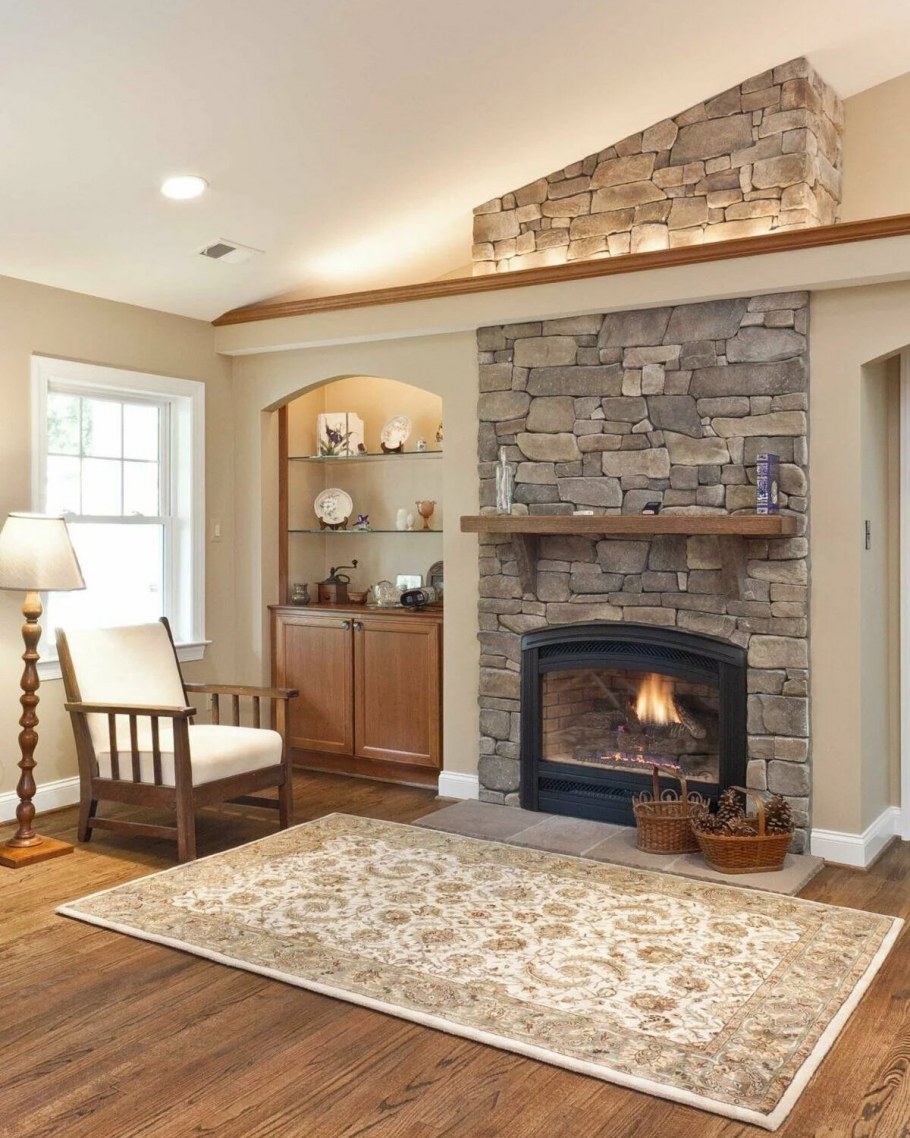 Dizayn Kamina в гостиной