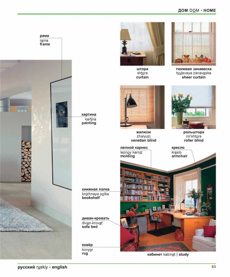 Лексика по теме Living Room