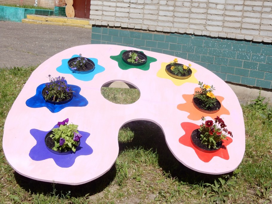 Проект клумбы в детском саду