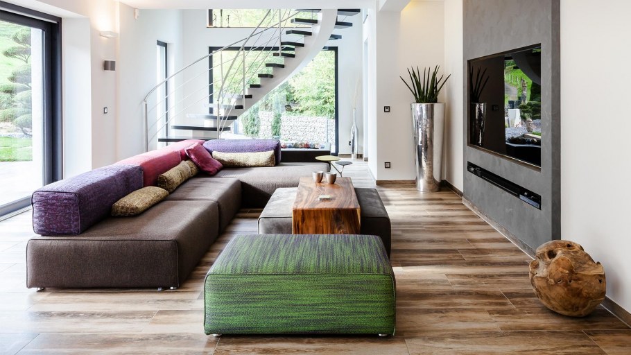 Интерьер коттеджа в стиле Контемпорари