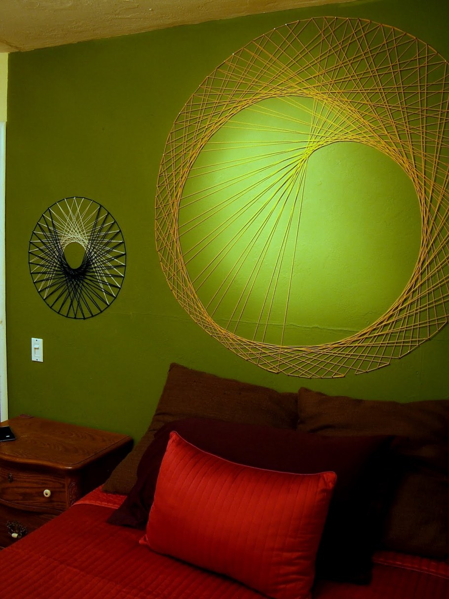 Стринг арт в интерьере