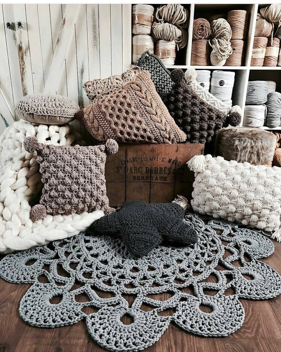 Декор из пряжи