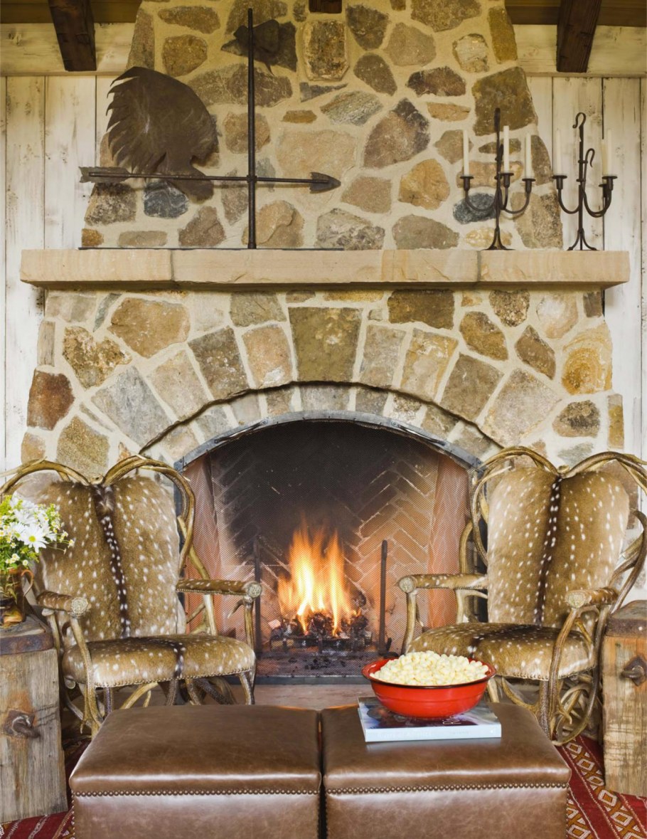 Камин Кантри из камня