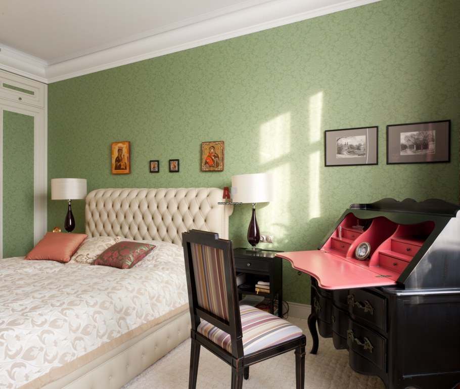 Спальня в стиле Фьюжн классика