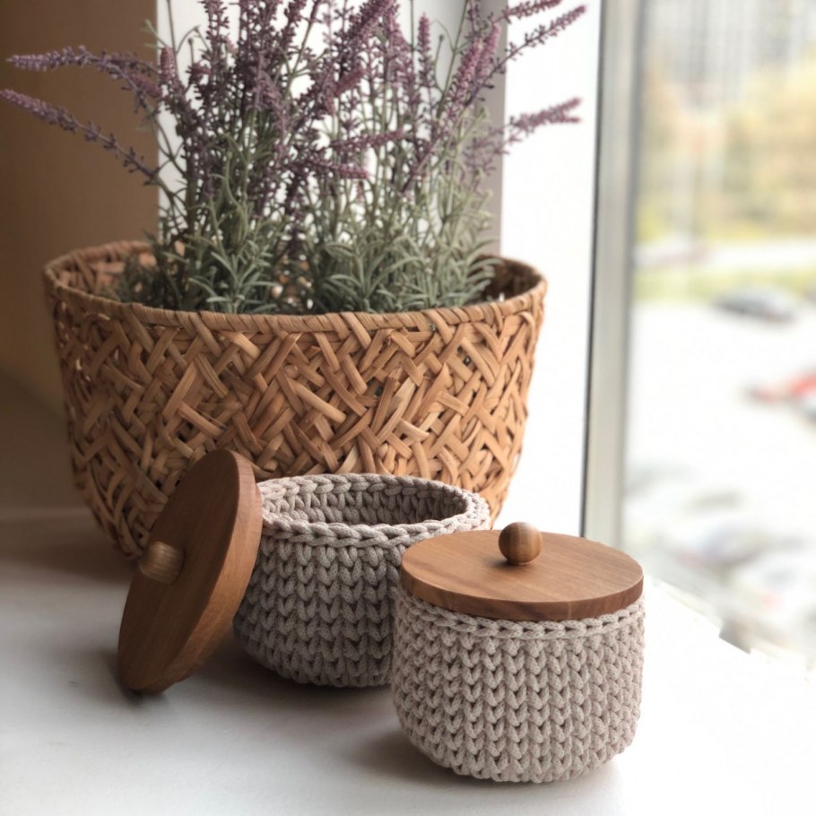 Корзинки из джута