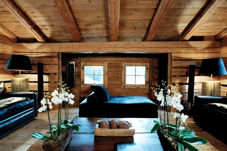 Дачный интерьер в стиле Шале
