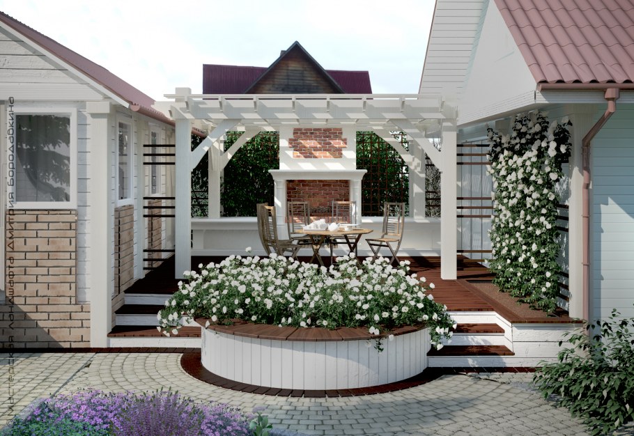 Входная зона на участок