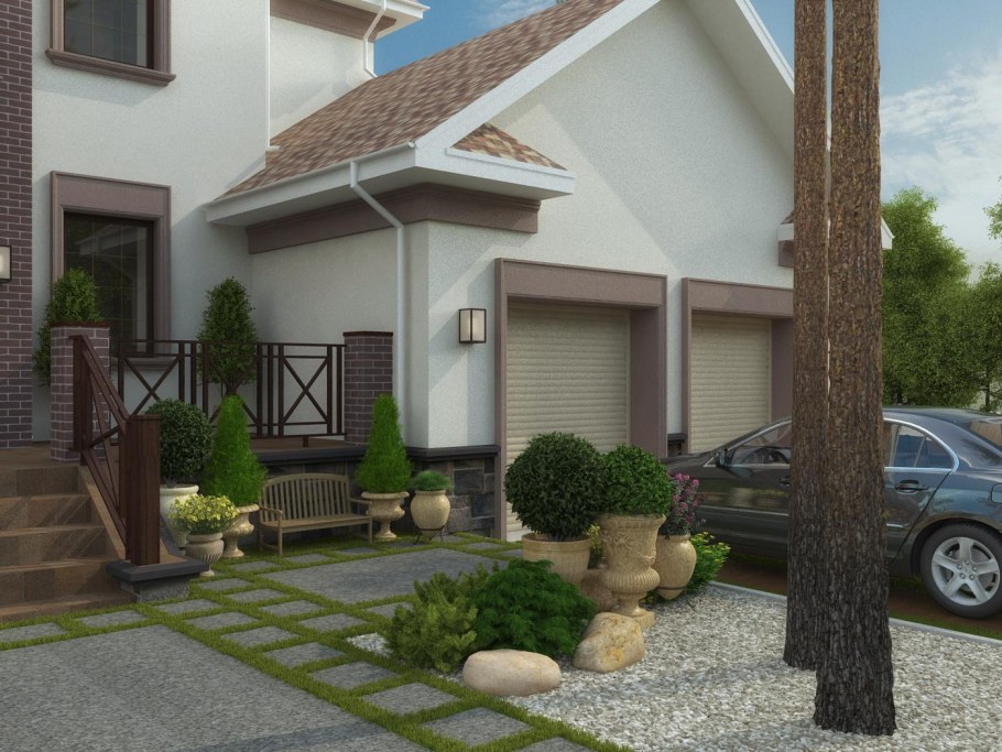 Благоустройство территории таунхауса