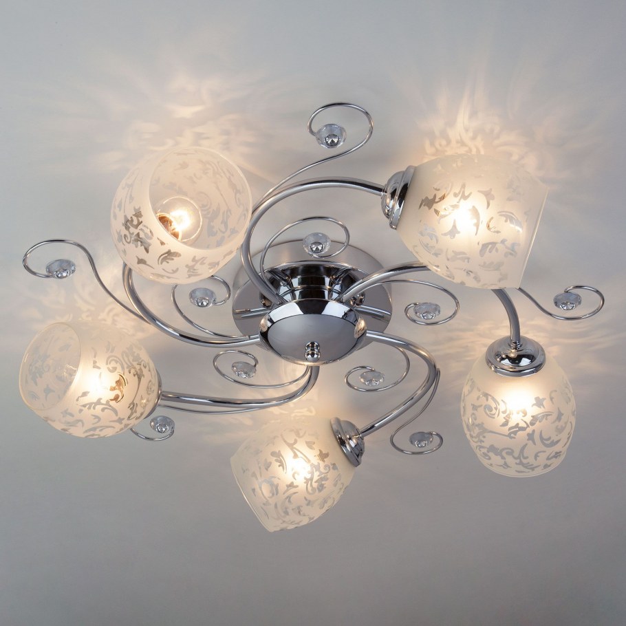 Люстра над круглым столом