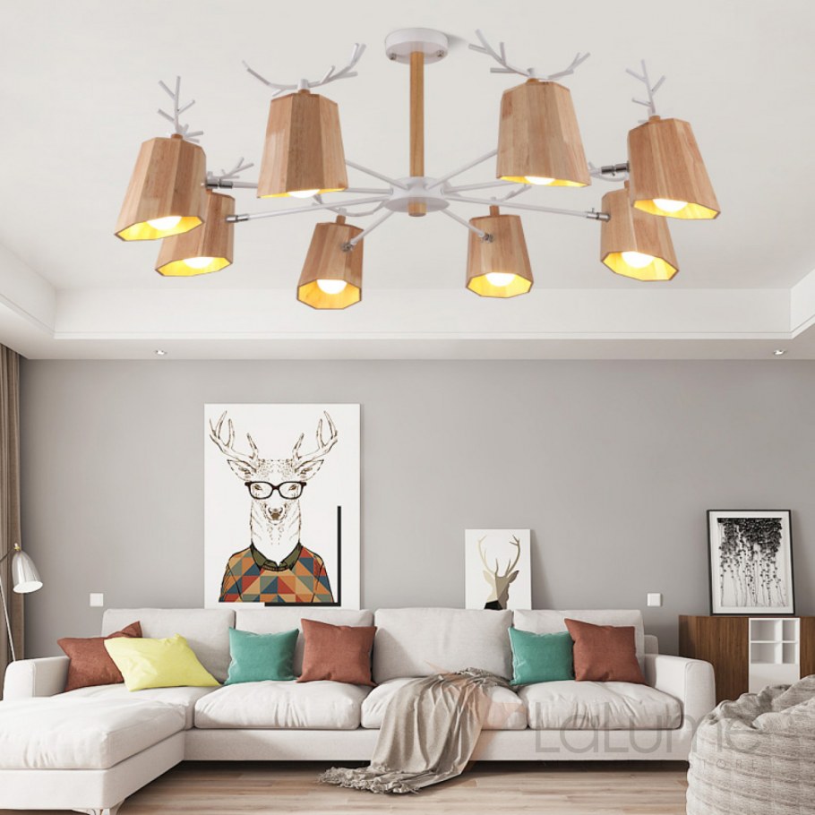 Светодиодная потолочная люстра в скандинавском стиле Joist