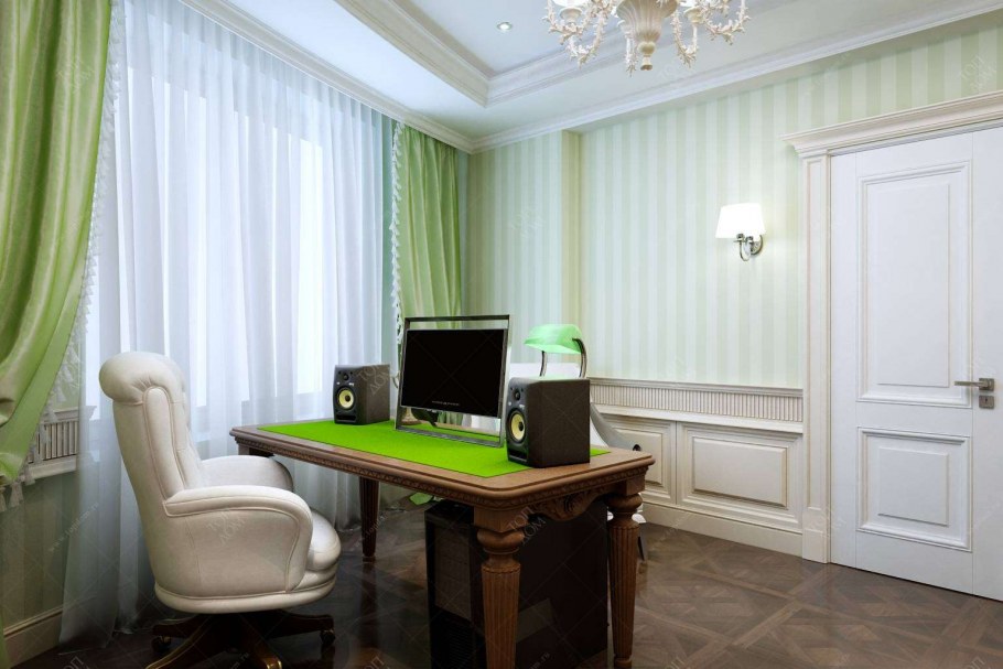 Зеленый цвет стен