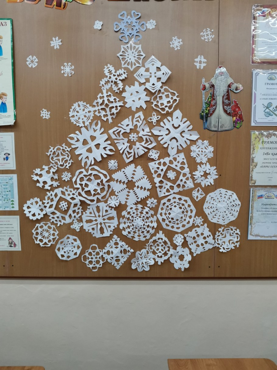 Украсить класс к новому году