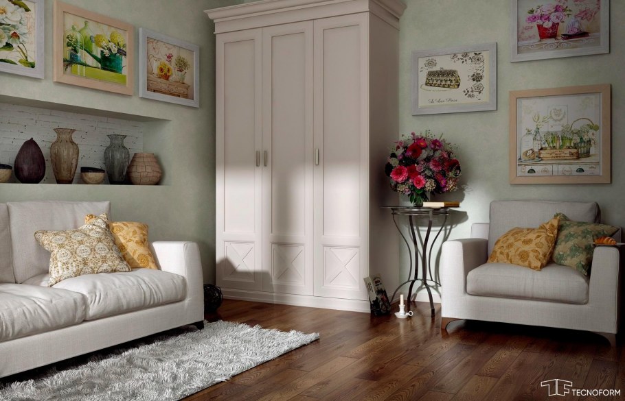 Спальня в стиле классика с элементами Прованса