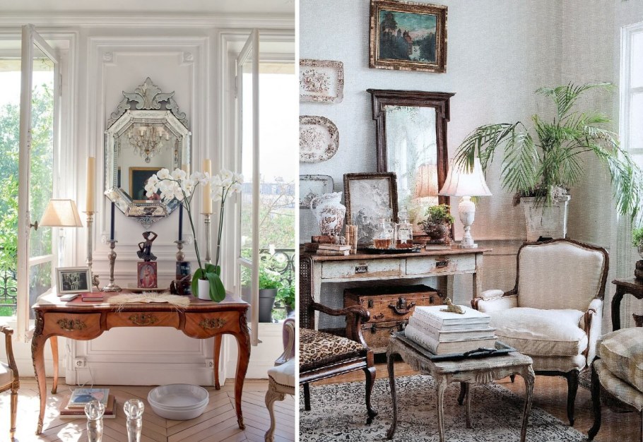 Гостиная спальня с рабочим местом в стиле Прованс