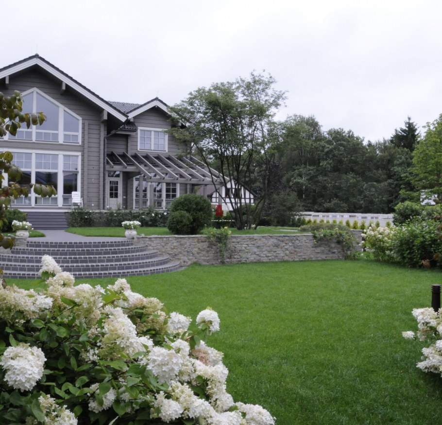 Ландшафт в стиле русская усадьба