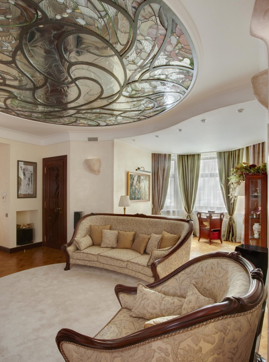 Камин в стиле Модерн ар нуво