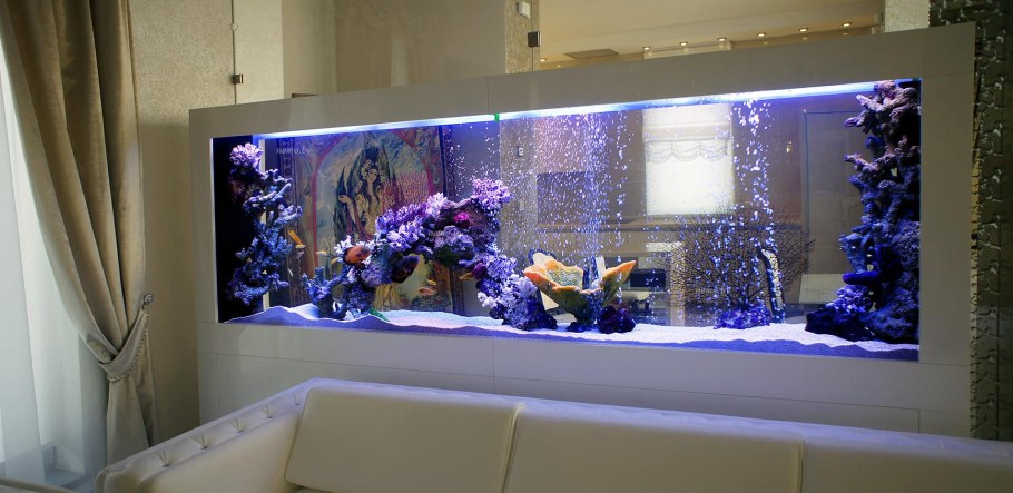 Аквариум в интерьере квартиры