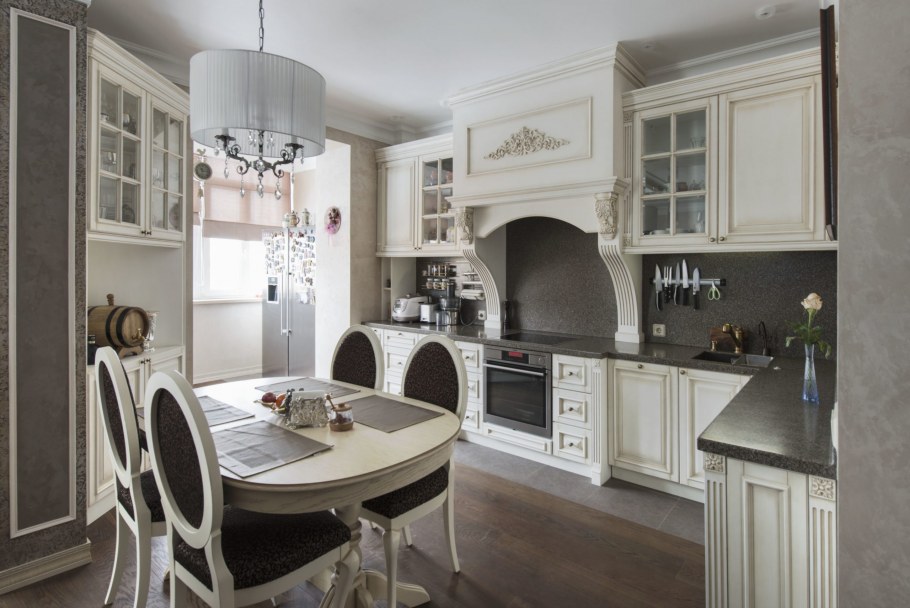 Кухни с порталом в классическом стиле
