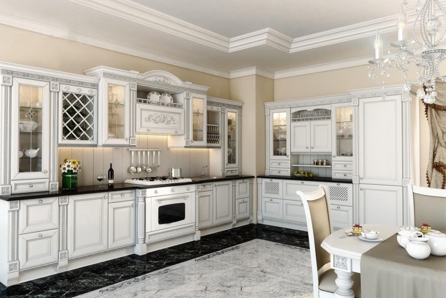 Классическая кухня с порталом