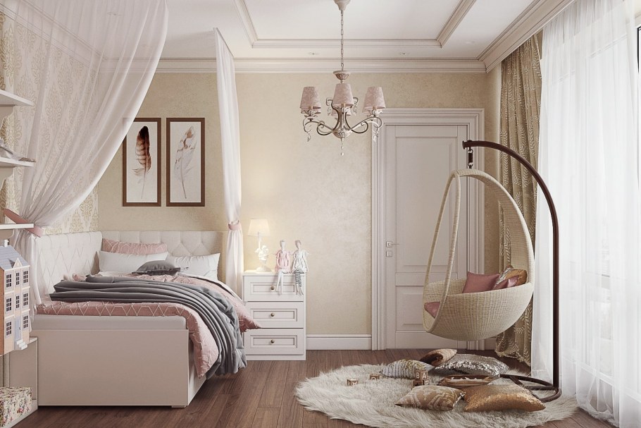 Светлая комната для девочки