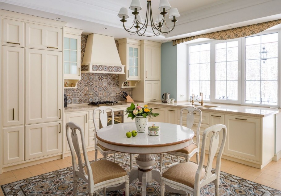 Кухни Неоклассика олива патина