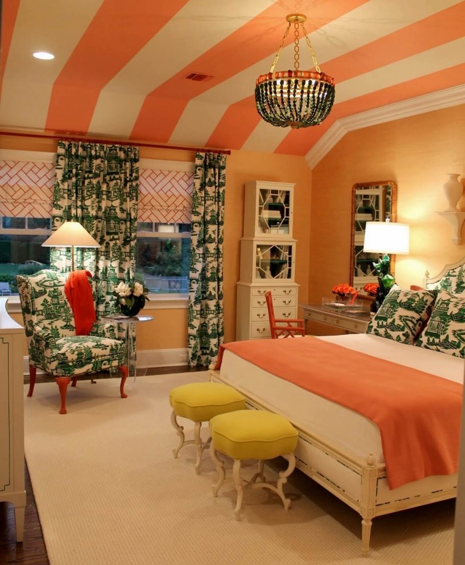 Гостиная в персиковом цвете