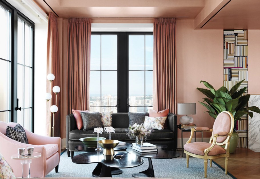 Оранжевый в интерьере