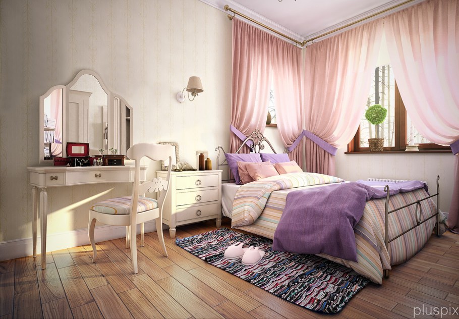 Лавандовая спальня