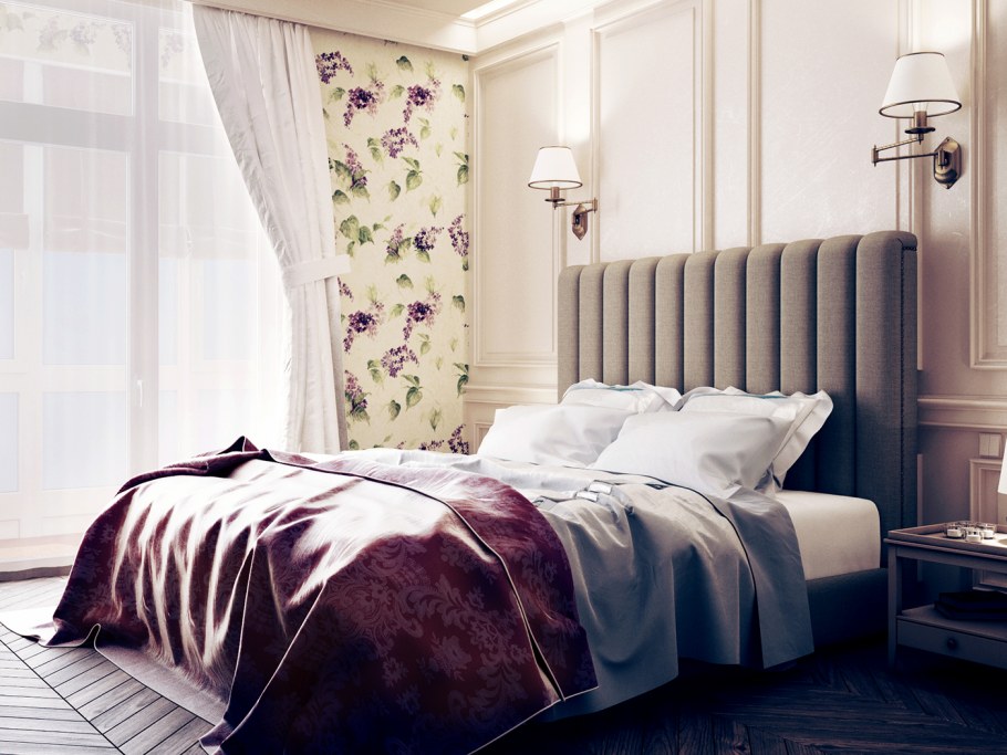 Лавандовая спальня в стиле Прованс