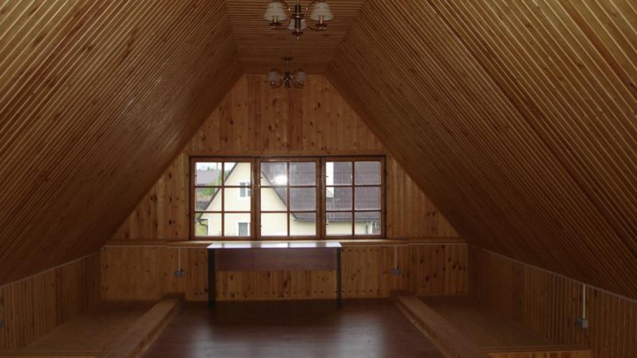 Дачный домик 4х6 с мансардой внутри