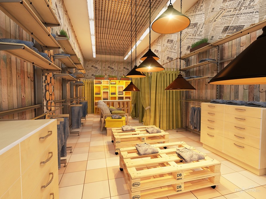 Магазин в стиле лофт