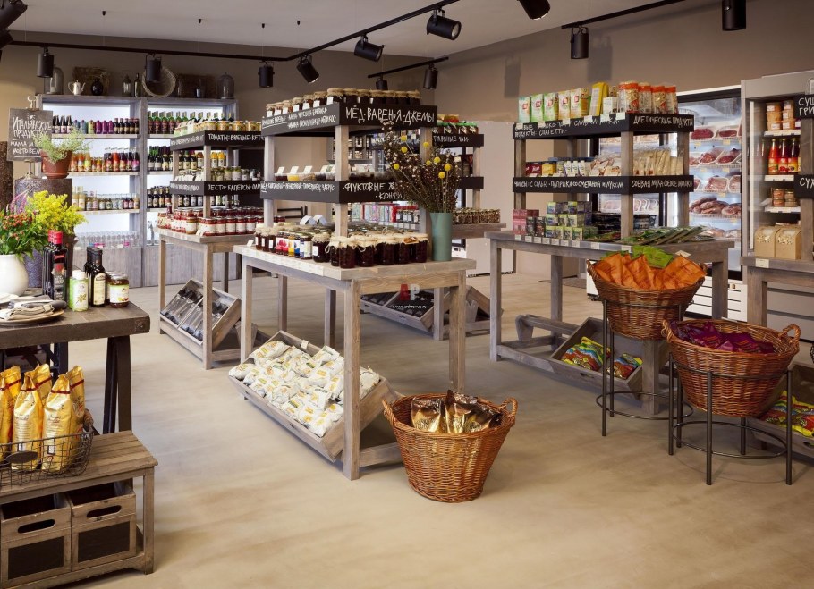 Интерьер продуктового магазина