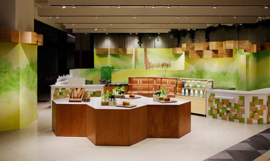 Продуктовый магазин в стиле эко