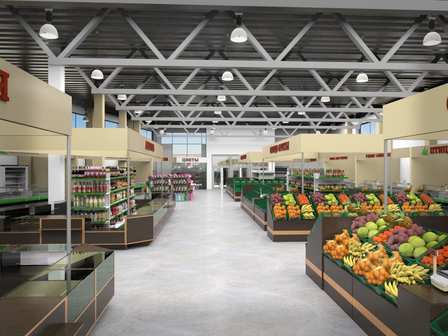 Фермерский рынок интерьер