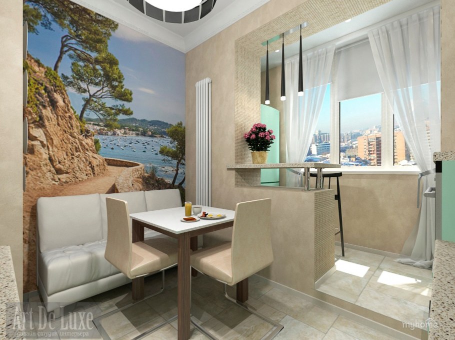 Балкон в стиле лофт