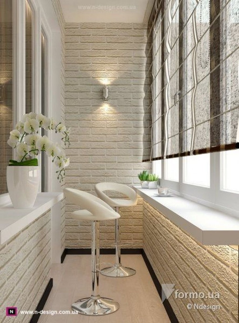 Балкон в стиле бара