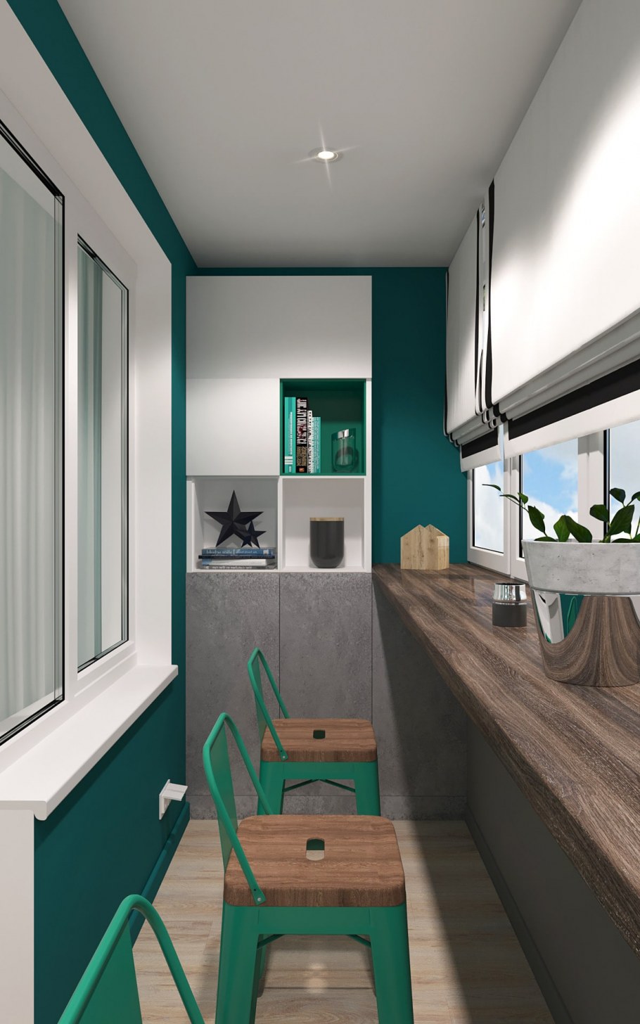 Барная стойка на балконе