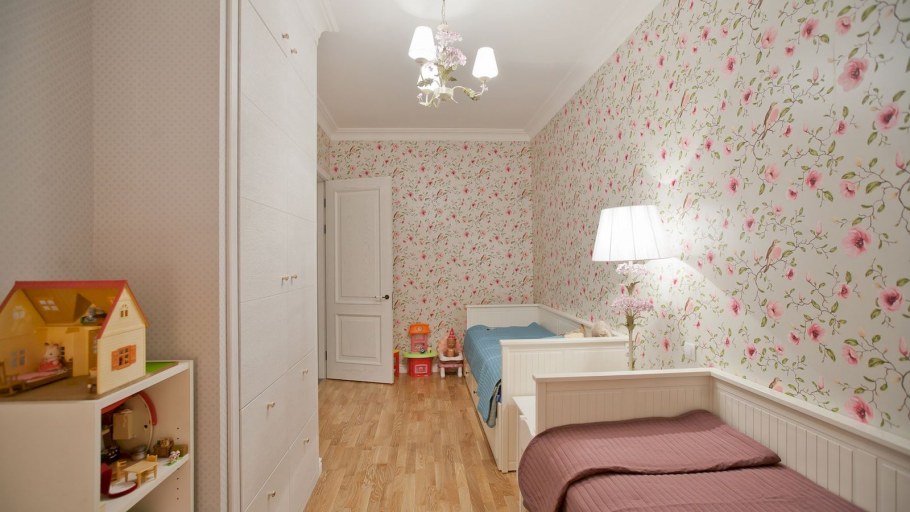 Комната в хрущевке для двух девочек