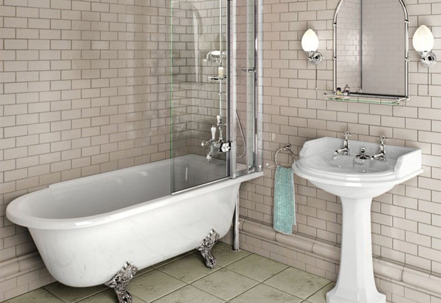 Отдельностоящая ванна в интерьере