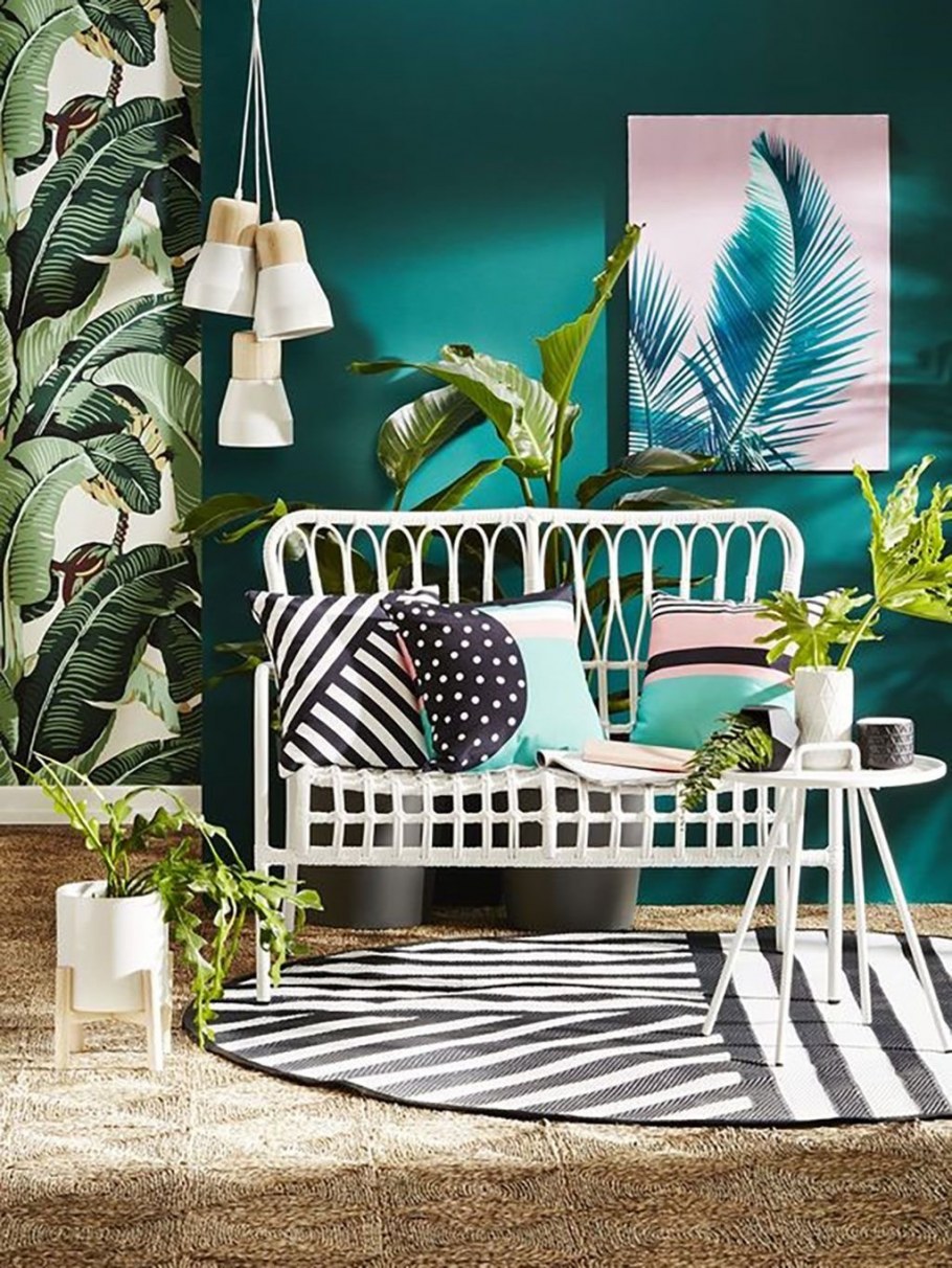 Мудборд тропический стиль
