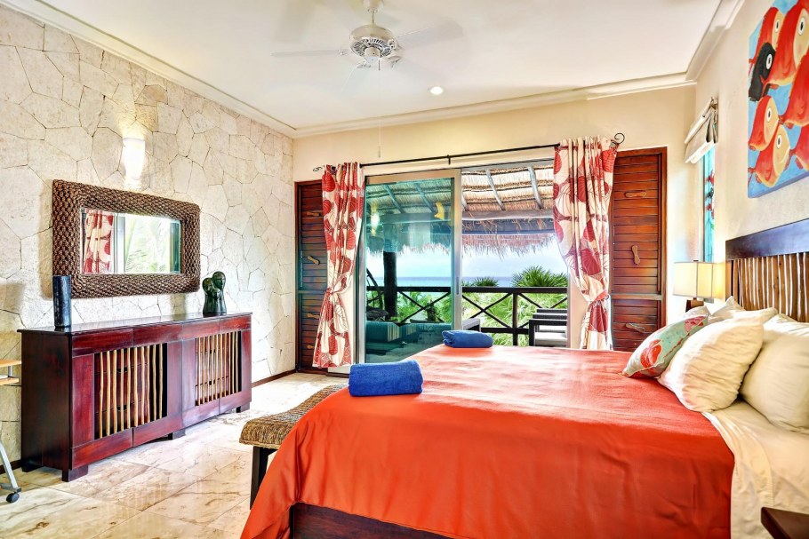 Тропический стиль в интерьере спальни