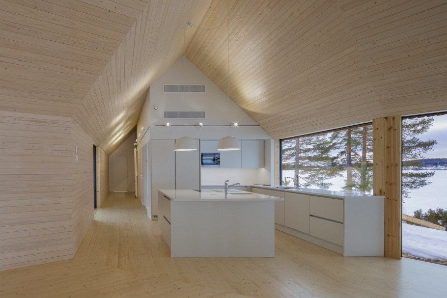 Финский домик внутри