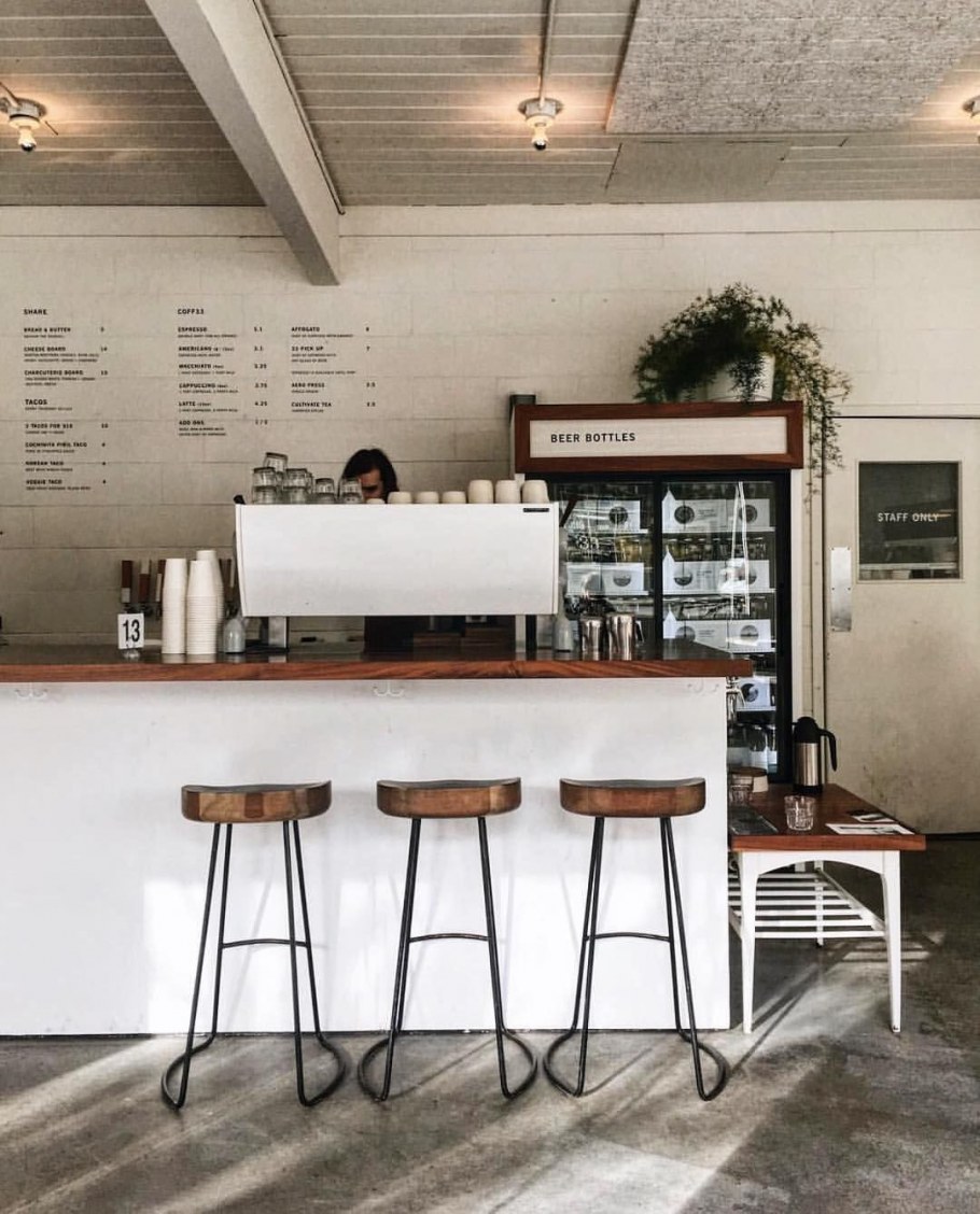 Кофейня белый интерьер