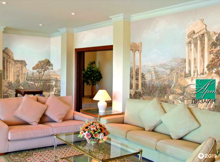 Affresco фрески в интерьере кухни