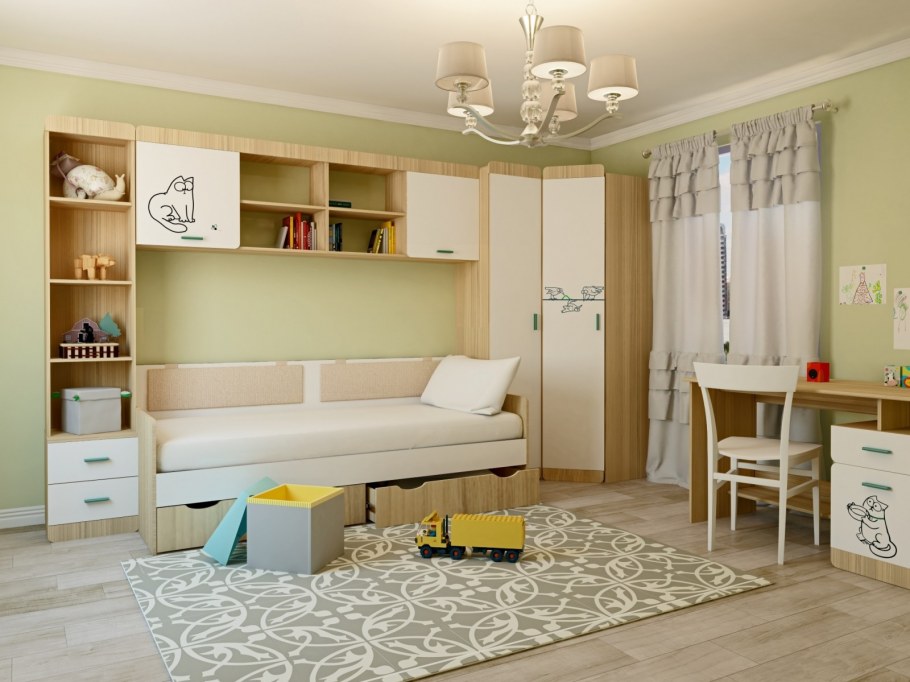 Аквилон модульная детская «кот»